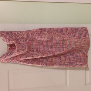 House of CB strapless multicolor woven dress